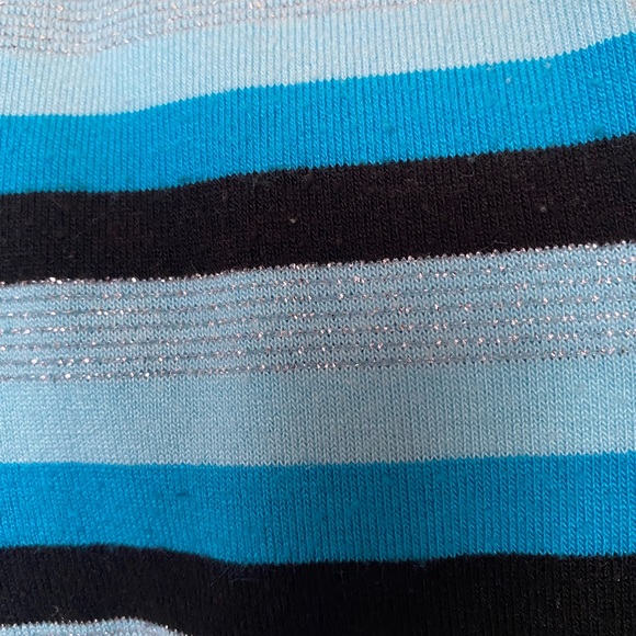 Girls turquoise and black sweater - Picture 2 of 4